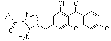 CAS # 99519-84-3, 5-Amino-1-(3,5-dichloro-4-(4-chlorobenzoyl)benzyl)-1H-1,2,3-triazole-4-carboxamide