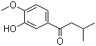 structure of CAS# 99783-85-4, 1-(3-羟基-4-甲氧基苯基)-3-甲基-1-丁酮