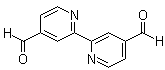 CAS # 99970-84-0, 2,2'-Bipyridyl-4,4'-dicarboxaldehyde, 4,4'-Diformyl-2,2'-bipyridine, 4,4'-Diformyl-2,2'-bipyridyl, Bipyridine-4,4'-dialdehyde